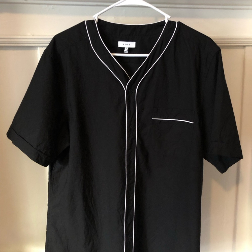 REISS Black Top Slim fit XL